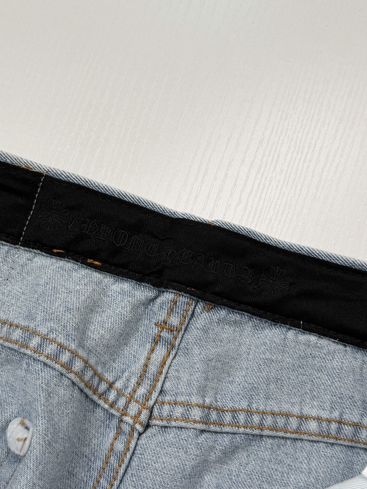 Chrome Hearts Full-Diamond Cross Jeans - Image 7