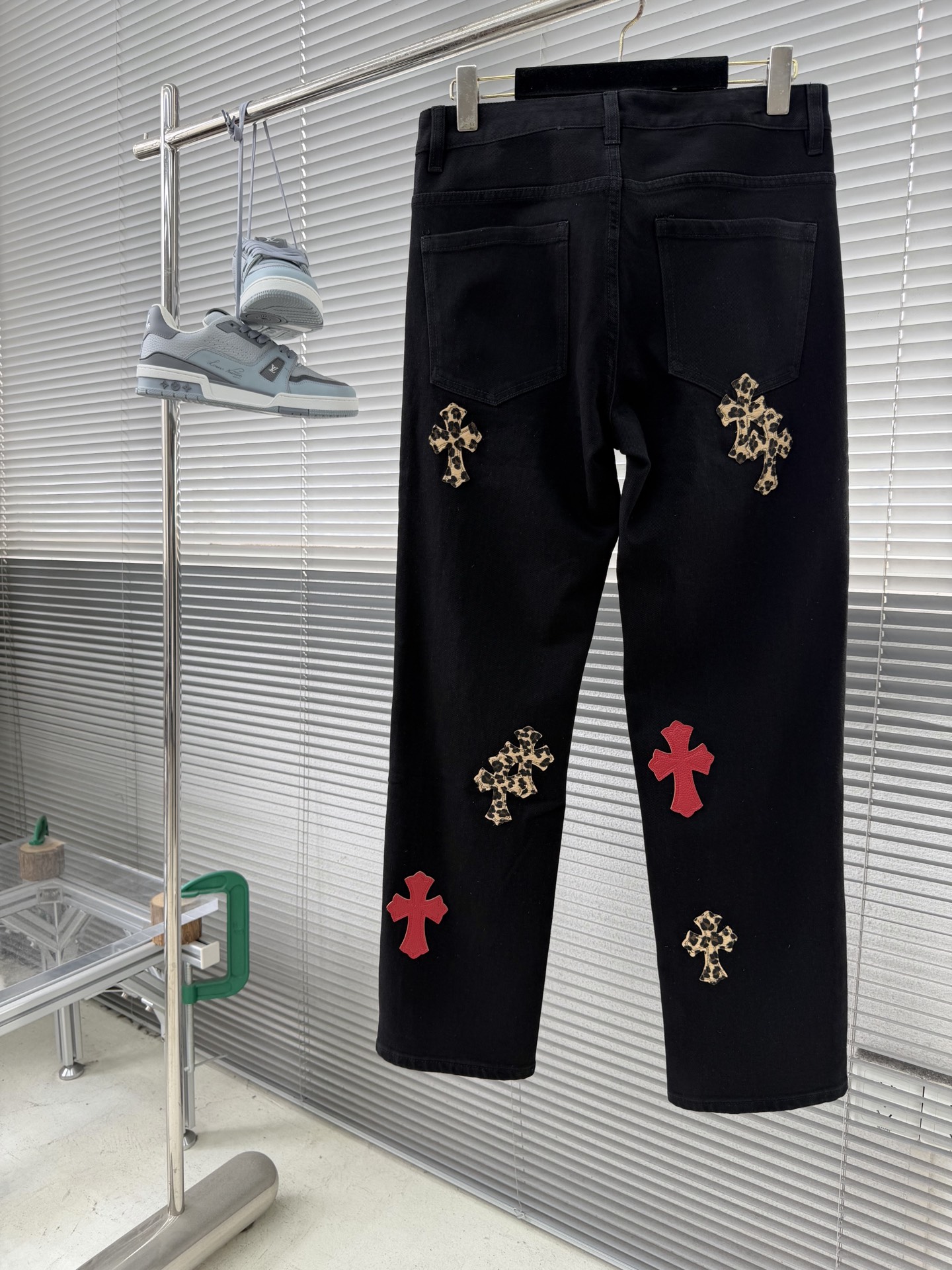 Chrome Hearts Cross Leopard-Print Jeans - Image 2
